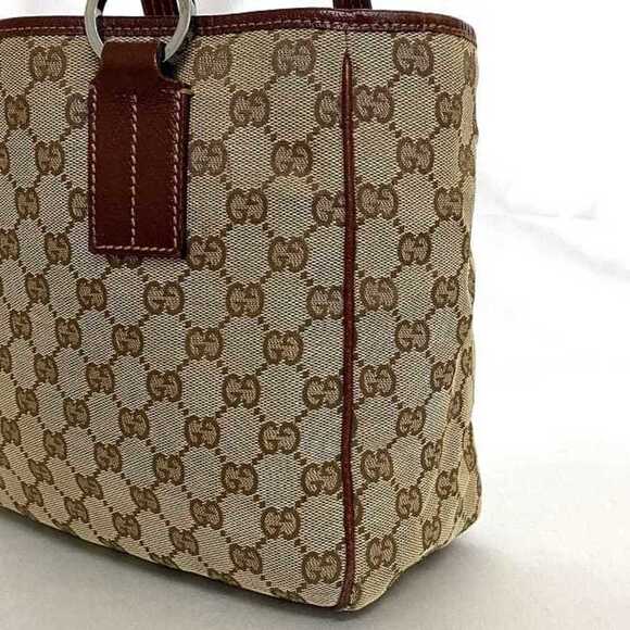 GUCCI Beige Leather Tote Bag - Picture 10 of 11